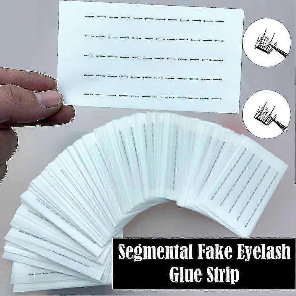60 Clustered False Eyelash Strips Clustered False Eyelash Adhesive Strips