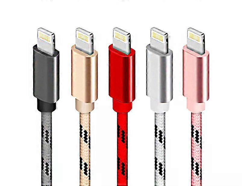 Fünferpack geflochtene Universal-Lightning-Kabel für iPad oder iPhone
