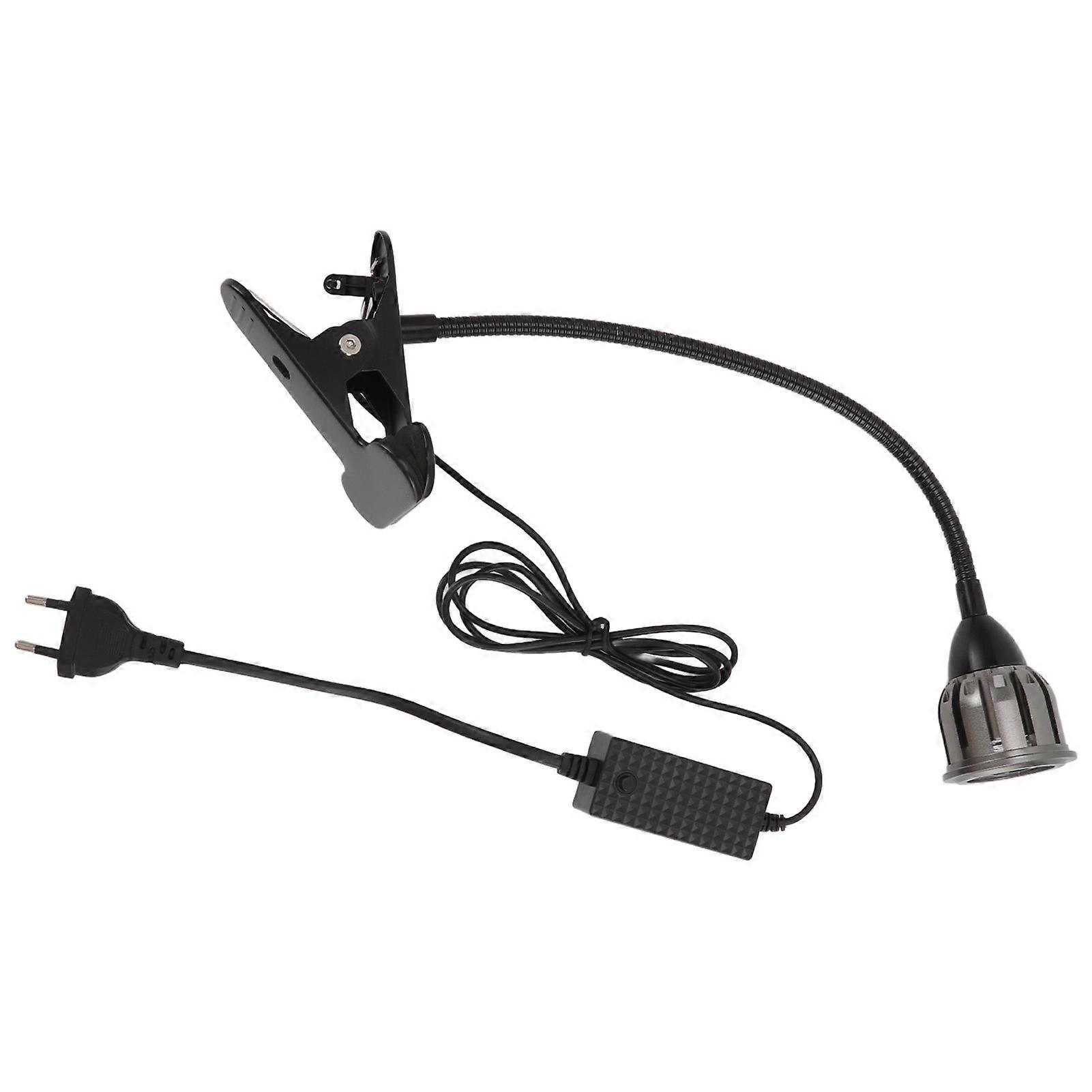 LED Aquarium Light COB Chip 360 Degree Rotating Clip On Aquarium Lights with Flexible Gooseneck EU Plug 100‑240V