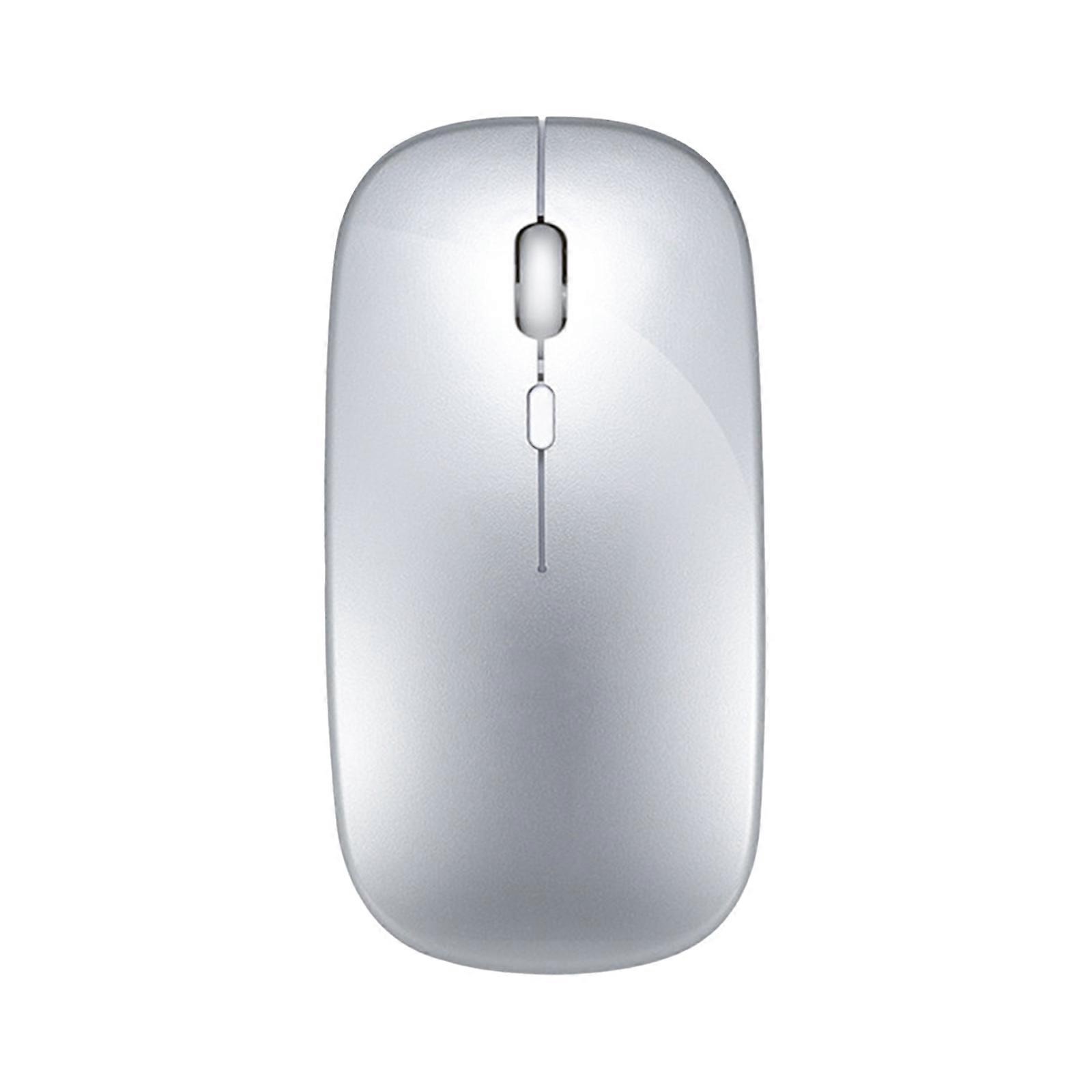 Space Silver Ultra-thin charging Wireless Mouse Bluetooth 2.4 Dual mode Mobile phone Computer mouse Tablet Mute