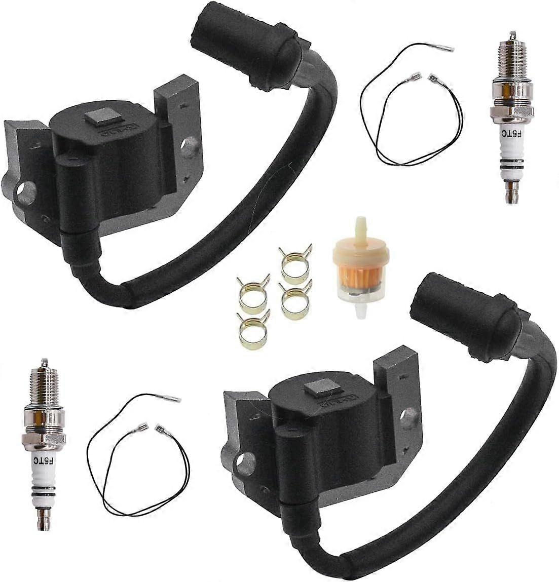 211717034 Ignition Coils 2pcs with Spark Plug Fit for