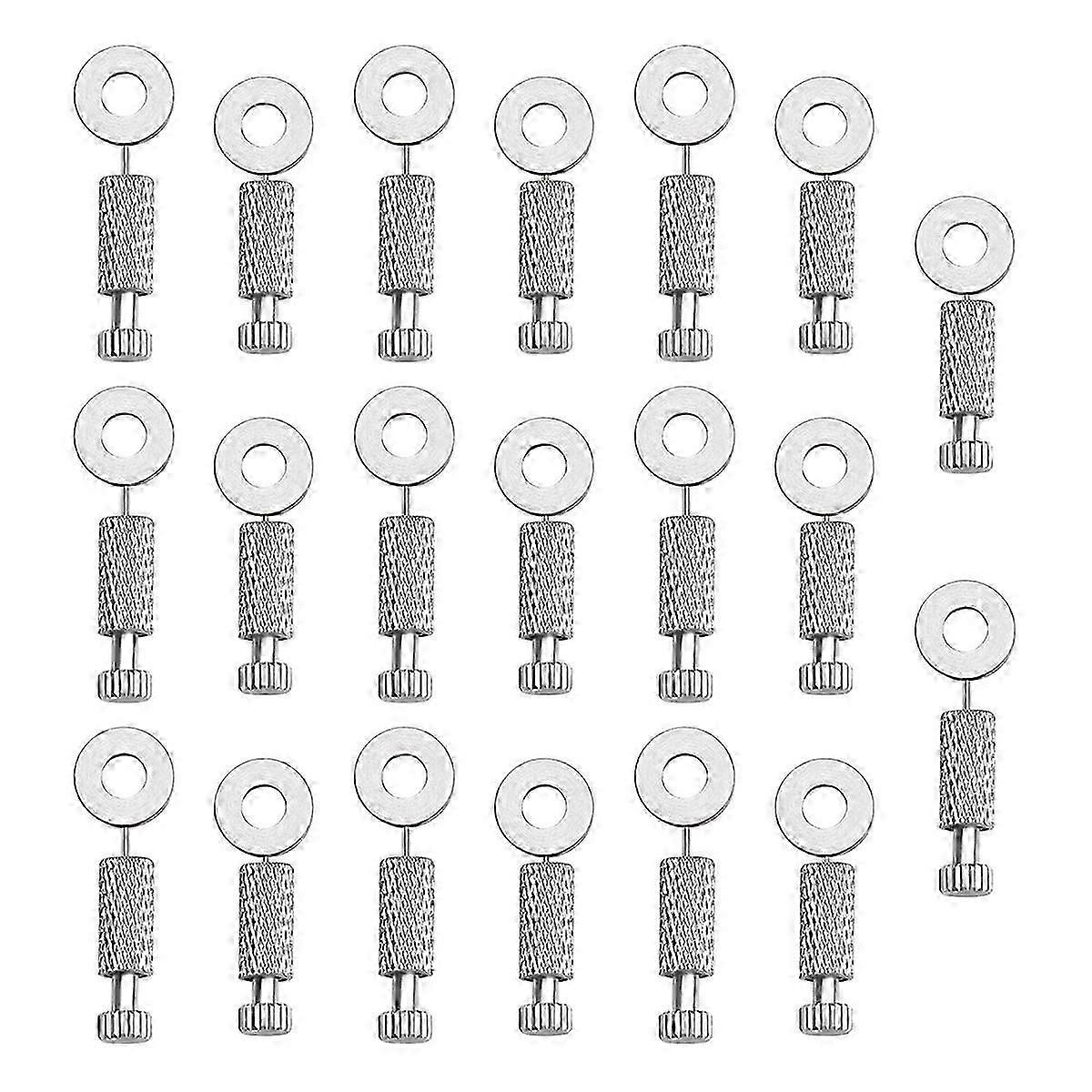 2 Sizes Silvery Locking Pins 20Pcs Leather Hand Sewing Positioning Needles