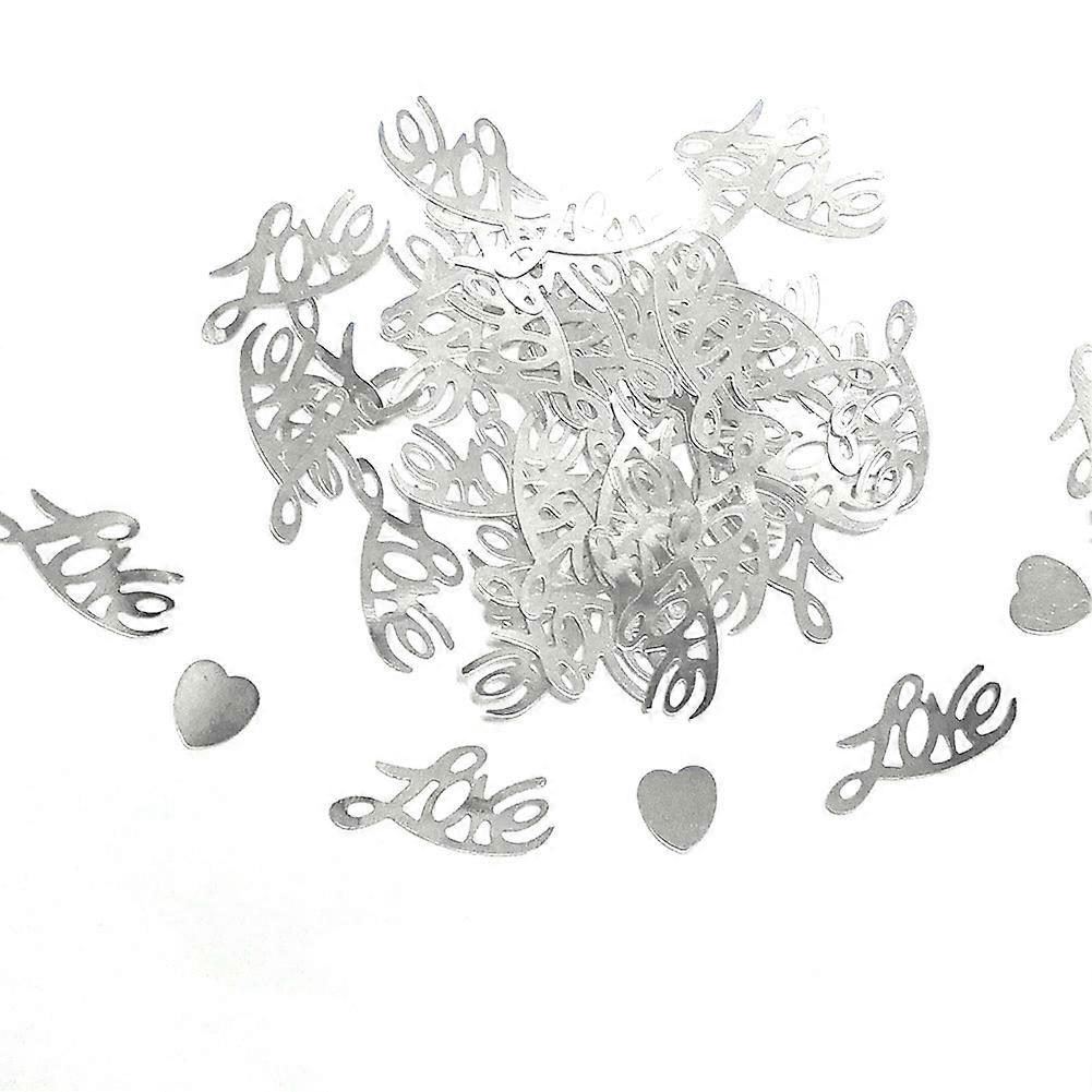 결혼식 축하를 위한 300 Pcs 하트 스팽글 색종이 조각