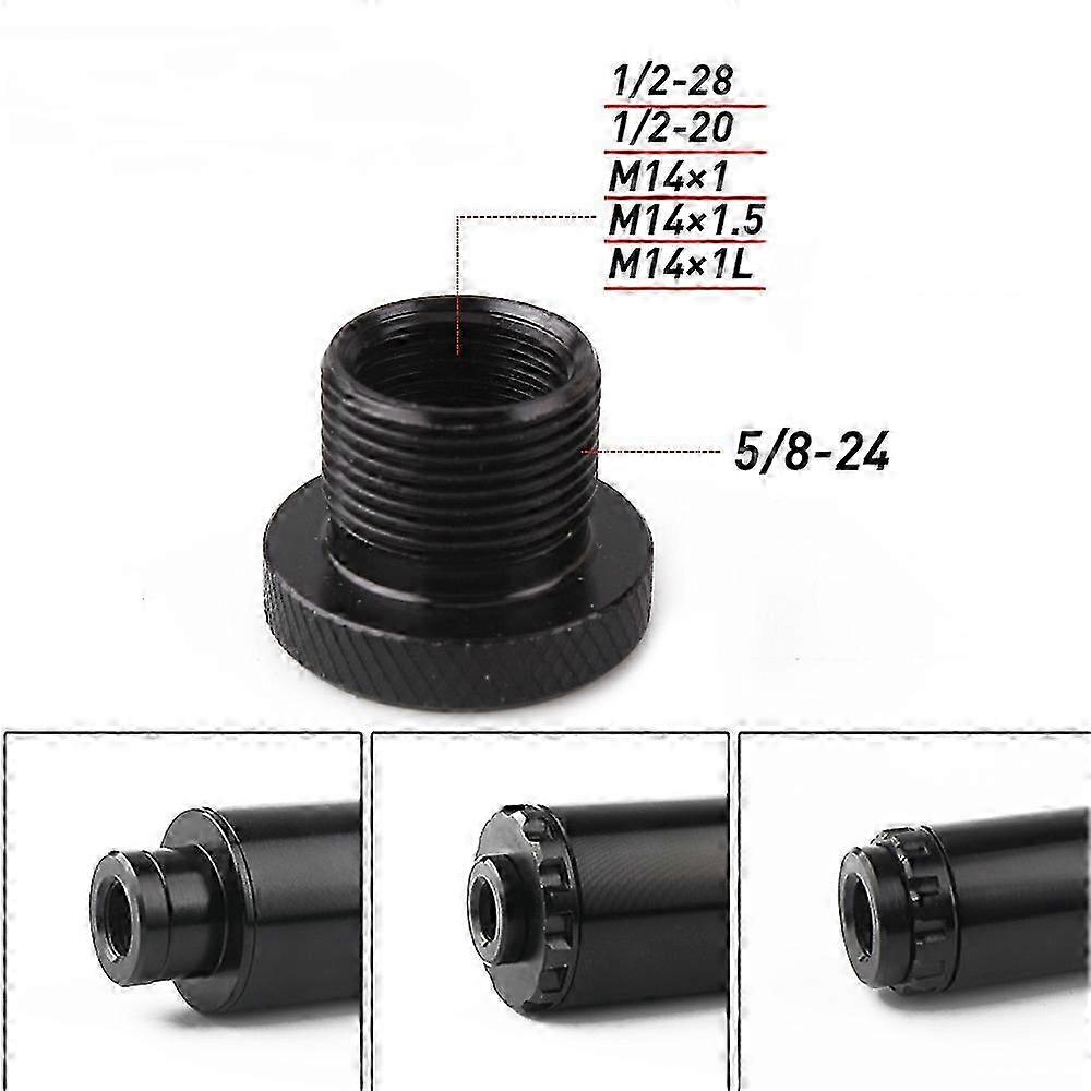 Black Thread Oil Filter Adapters with 5/8-24 to 1/2-20 and 1/2-28M14X1M14X1.5M14X1L Threads