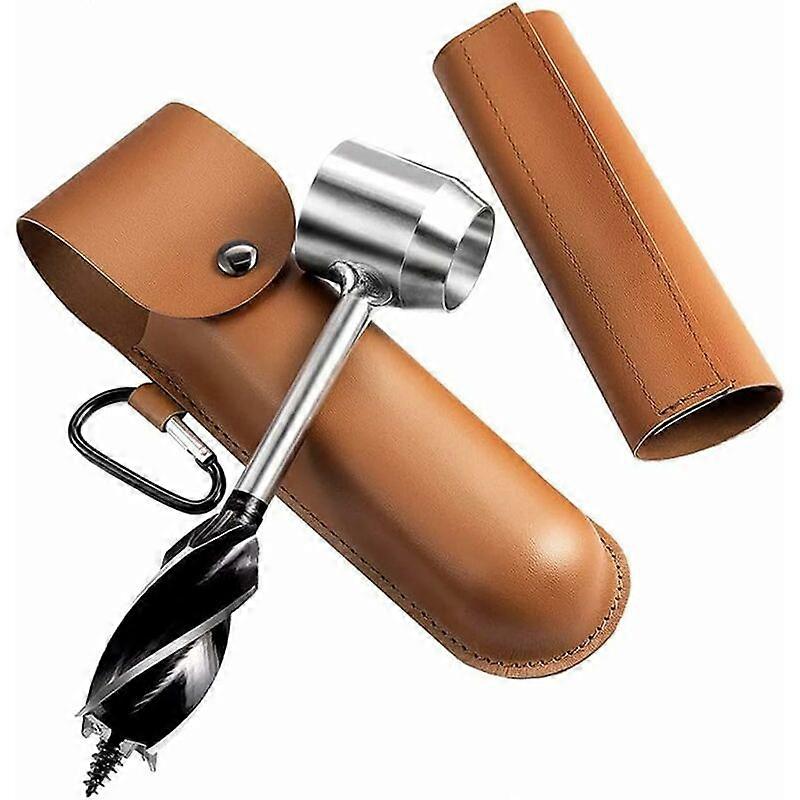Hand Drill for Woodworking, Manual Survival Drill, Manual Auger Bushcraft Tools, Camping Manual Auger for Camping