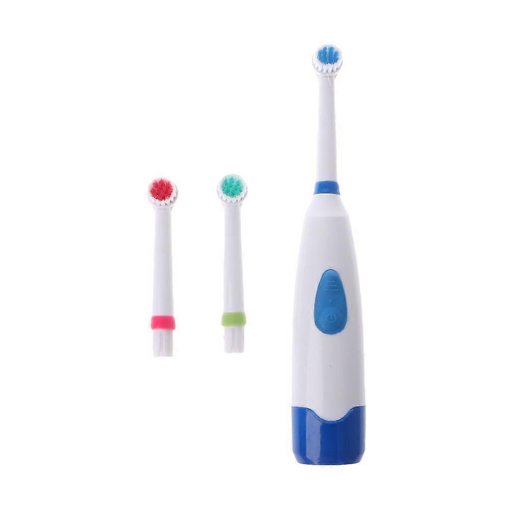 Waterproof Rotating Electric Toothbrush With 3 Brush Head