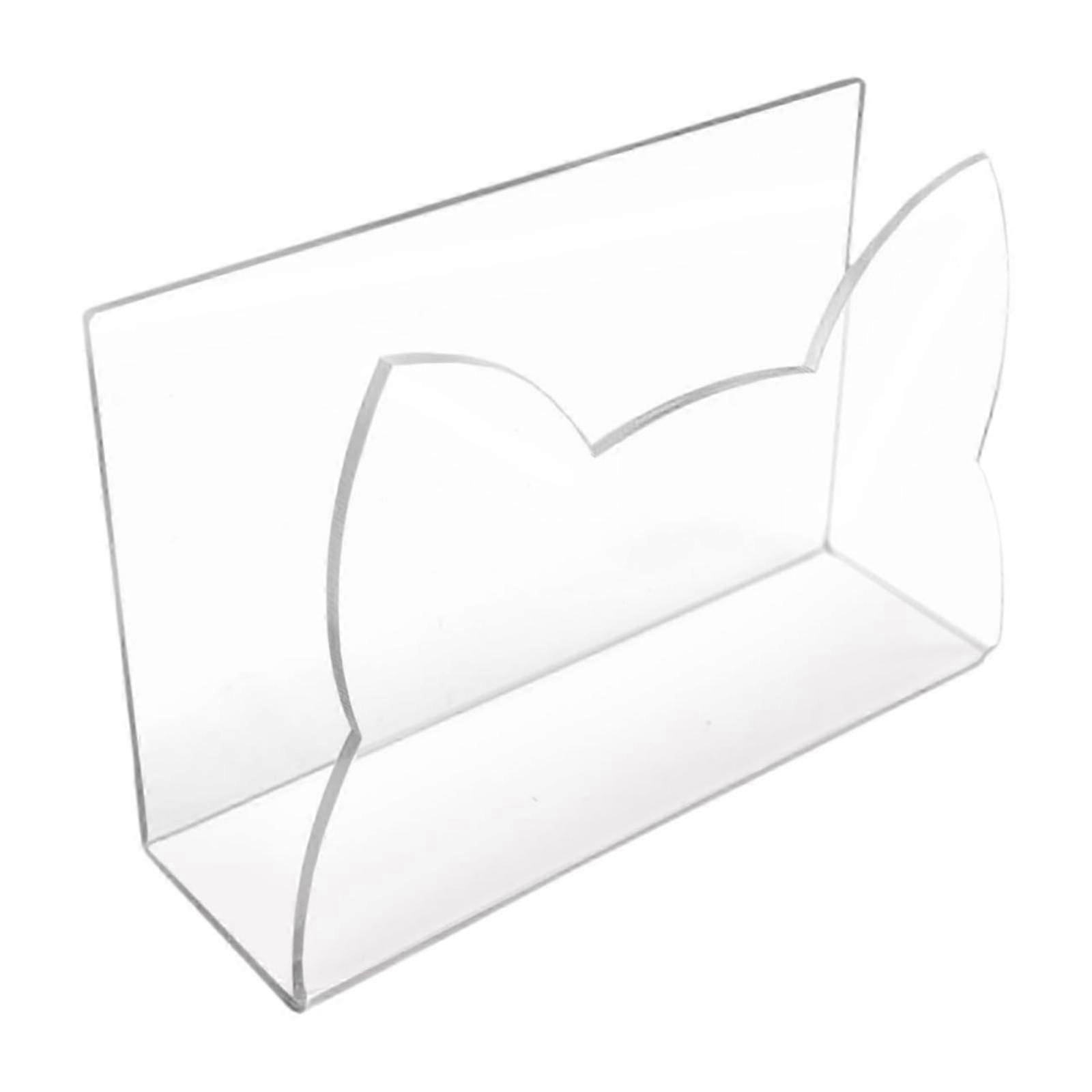 Acrylic Mail Holder Practical Envelope Organizer for Countertop Desktop