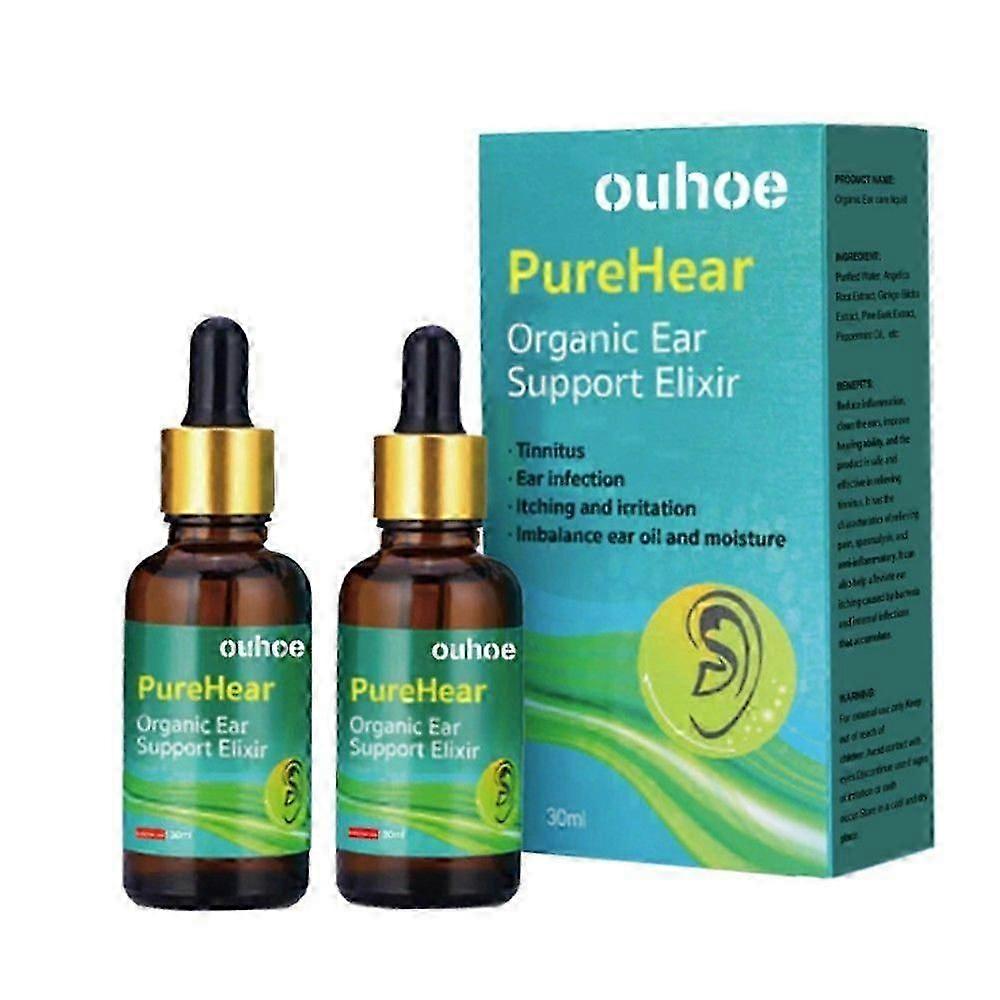 2stk øredråber til ørevoks & øre smertelindring