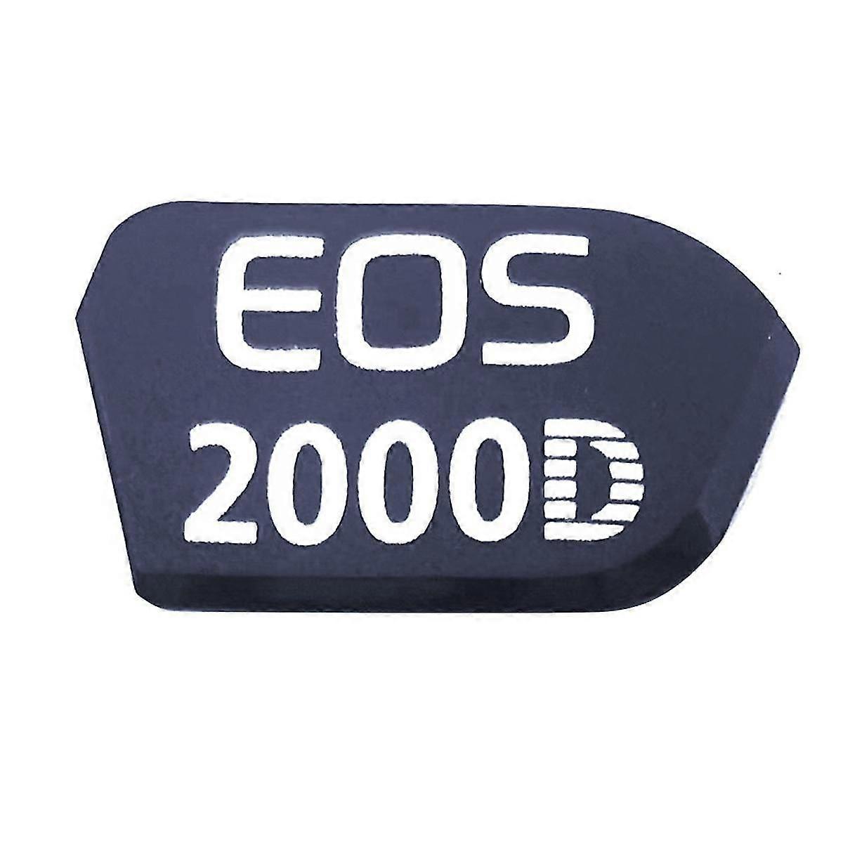 For 2000D , Second Generation Sign, BLACK Nameplate