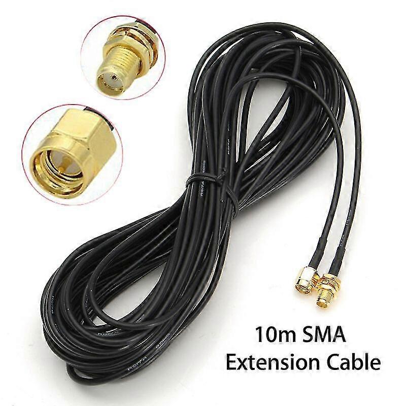 SMA Connector Extension Cable with 10M Length for WiFi Routers - Enhanced Range