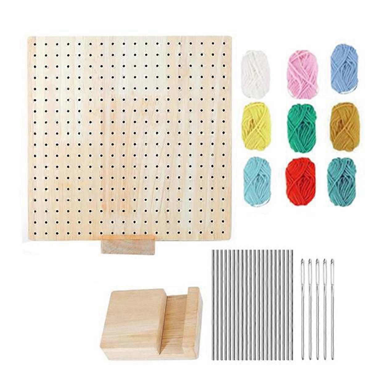 Gehaakte Blocking Board, Granny Square Blocking Board met pinnen