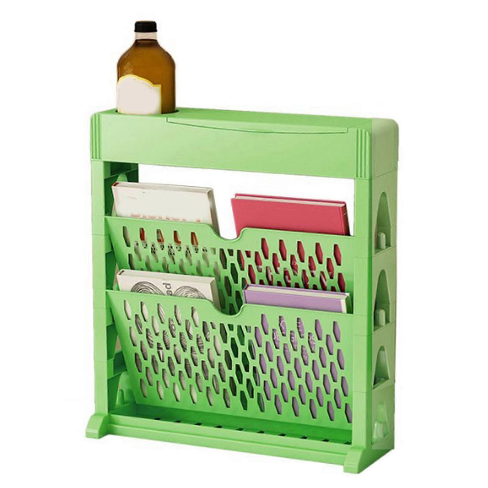 Bookshelf Multipurpose Simple Style Large Capacity Single Row Space Saving Multilayer Book Storage Shelf