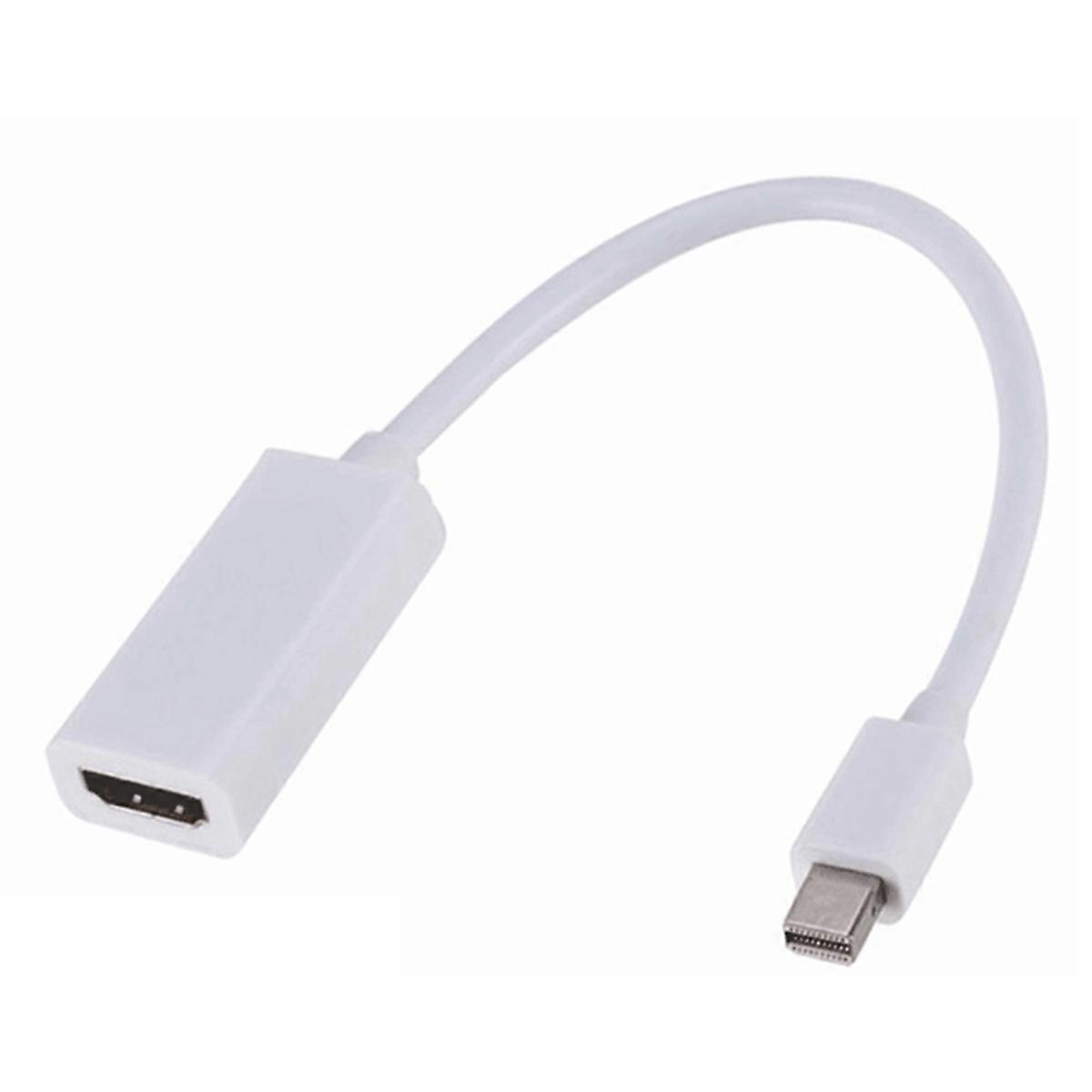 Adapter Cable|Mini Dp To Hdmi Female Adapter Cable - White
