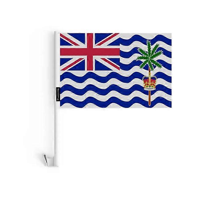 Flag - Multicolored - British Indian Ocean Territory - 10 pieces - 14 x 21 cm - Polyester
