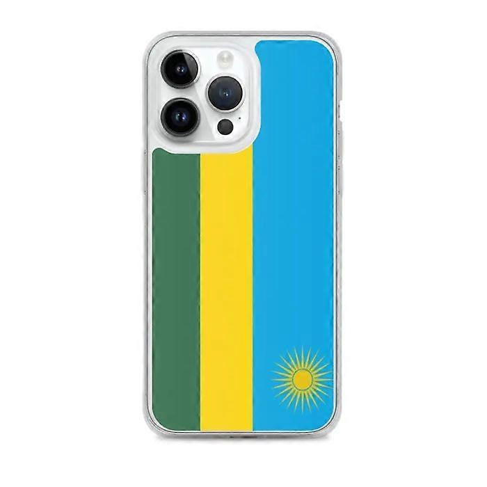 iPhone Case - Multicolored - Rwanda Flag - Flexible - TPU - Compatible with iPhone 14 Pro Max