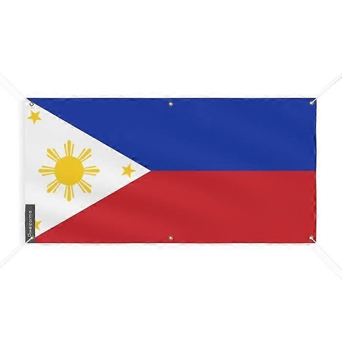 Philippines Flag Banner 6 Grommets 80x160cm Polyester