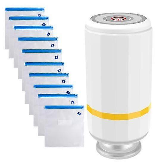 Mini Size Vacuum Sealer with Reusable Bags Low Noise Strong Suction Rechargeable Portable Food Saver