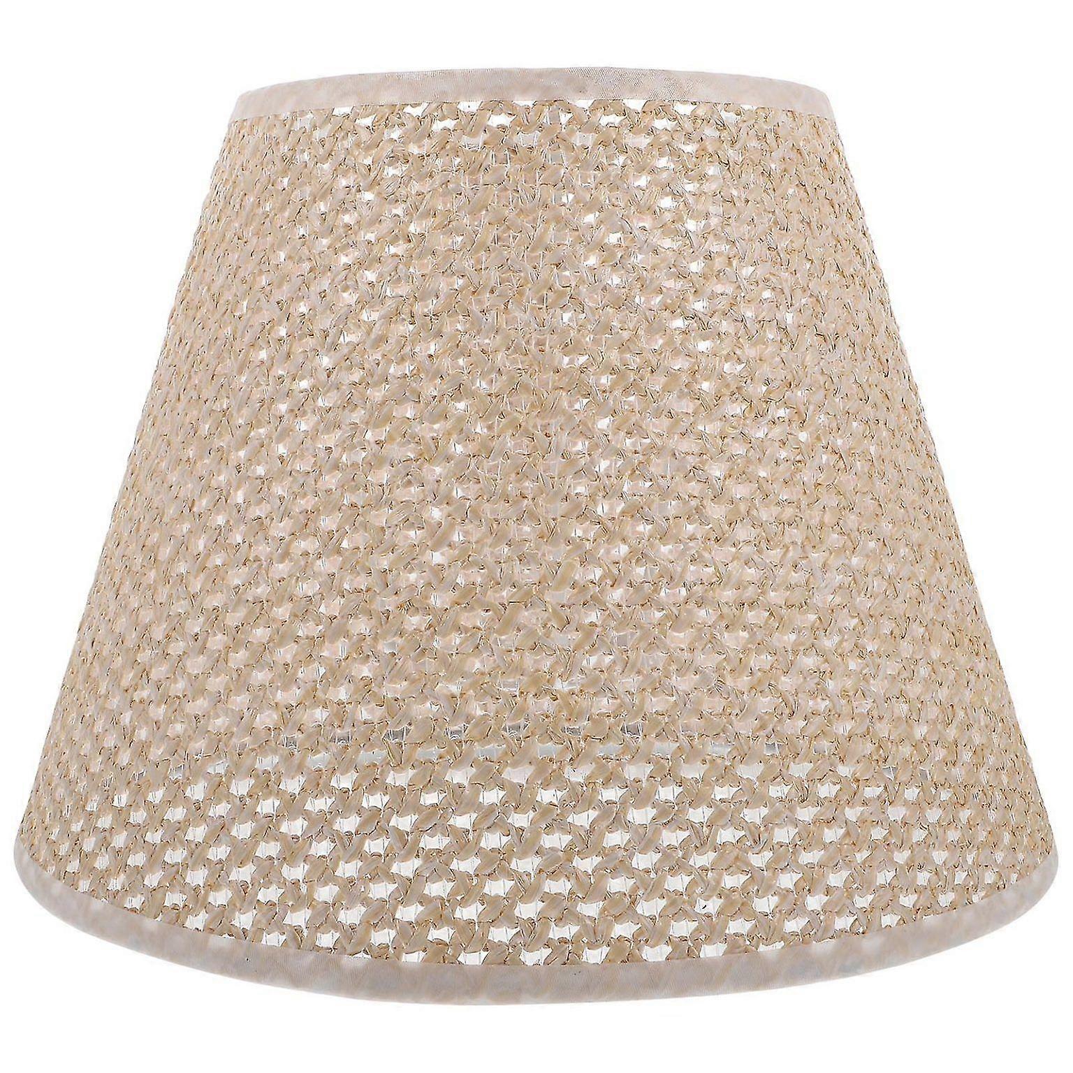 Stylish Rose Gold Hand-Woven Rattan Lampshade - Eco-Friendly Table Lamp & Ceiling Light Cover for Home Decor