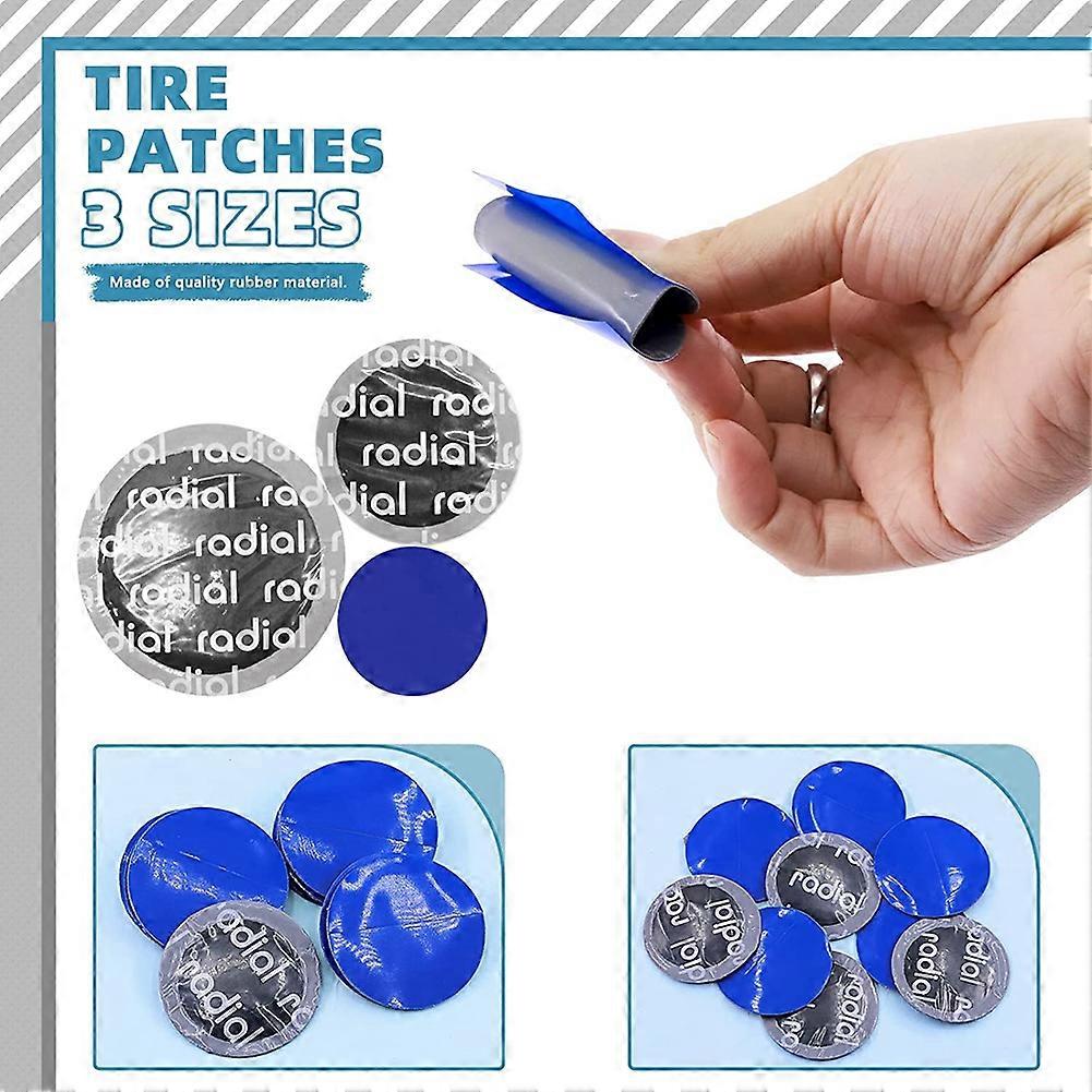 32Pcs Tire Repair Patch Tools Kit, Tire Patch Roller for Trucks 55mm