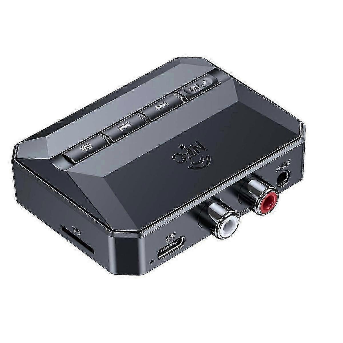 NFC Bluetooth 5.3 AUX Adapter for Car & Home Stereo, Wireless Audio Receiver