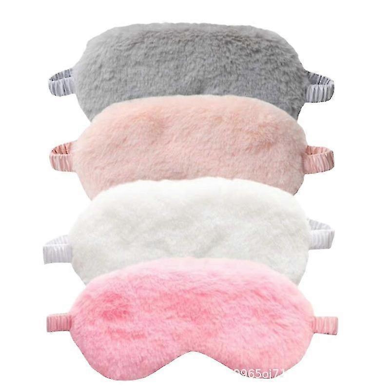 2025 4-Piece Plush Sleep Masks - Silky Backing & Adjustable Fit