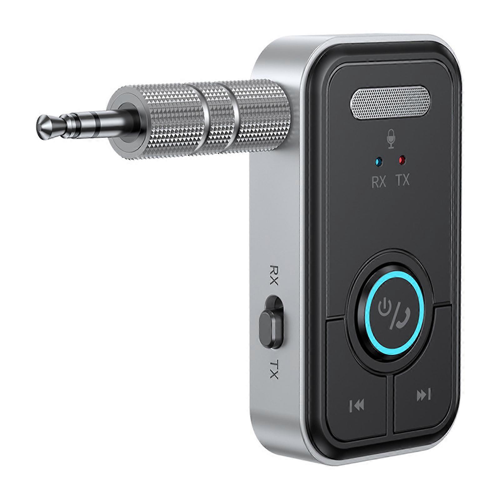 Wireless Auditory Transfer Adapter With 3.5mm Plug Stable Connection Receiver Wide Compatibility Multicolor