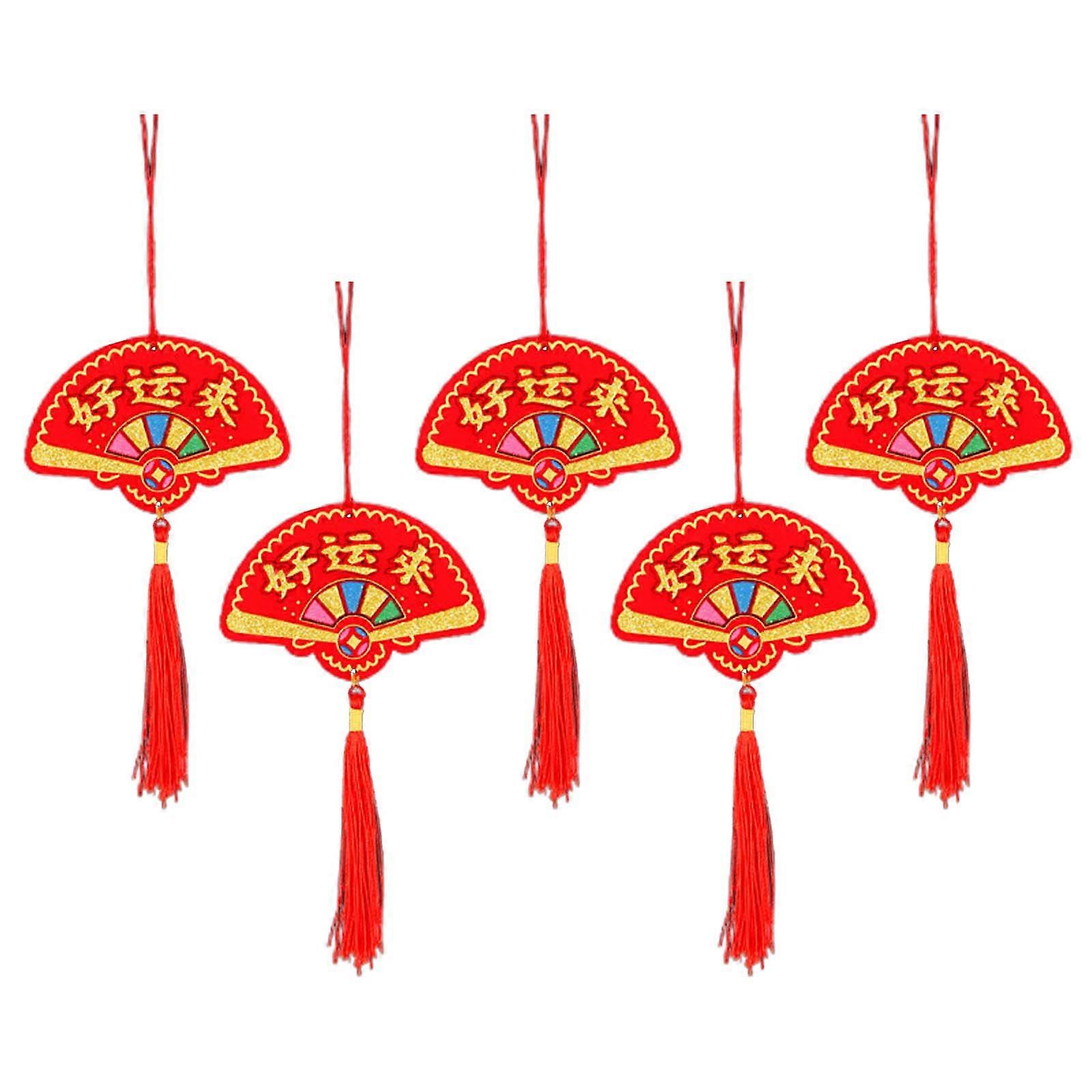 Upgraded Bonsai Decor for Chinese New Year Spring Festival Chinese Pendant Luck Hangings Fu Ornaments for New Year Home
