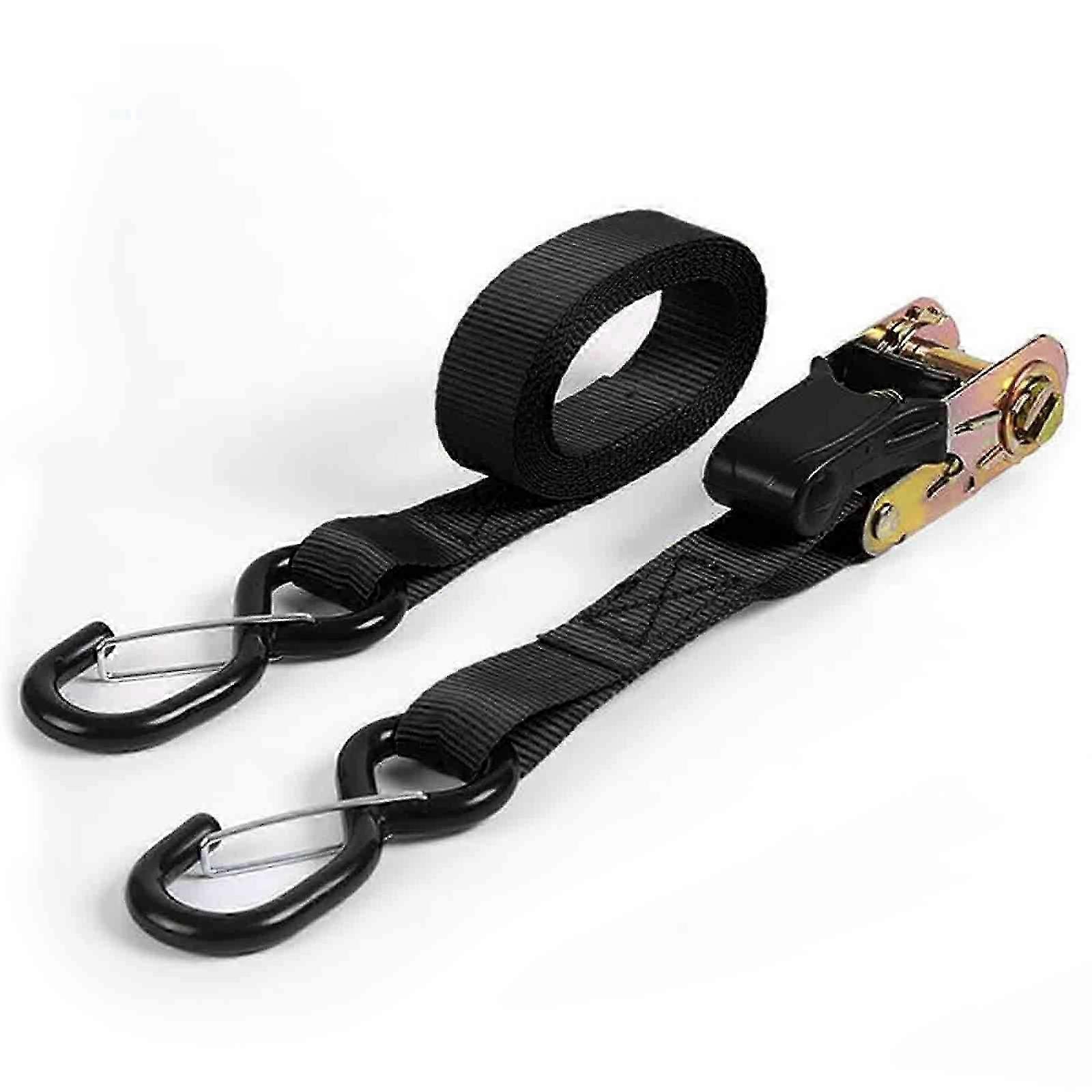 2024 Auto Ratchet Strap Retractable with S Hook 4400 Lbs Heavy Duty Tie Downs