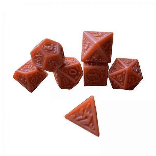 5x7Pcs Multi Sided Game Dices Polyhedral Dices for KTV Party Role Playing Game coffee