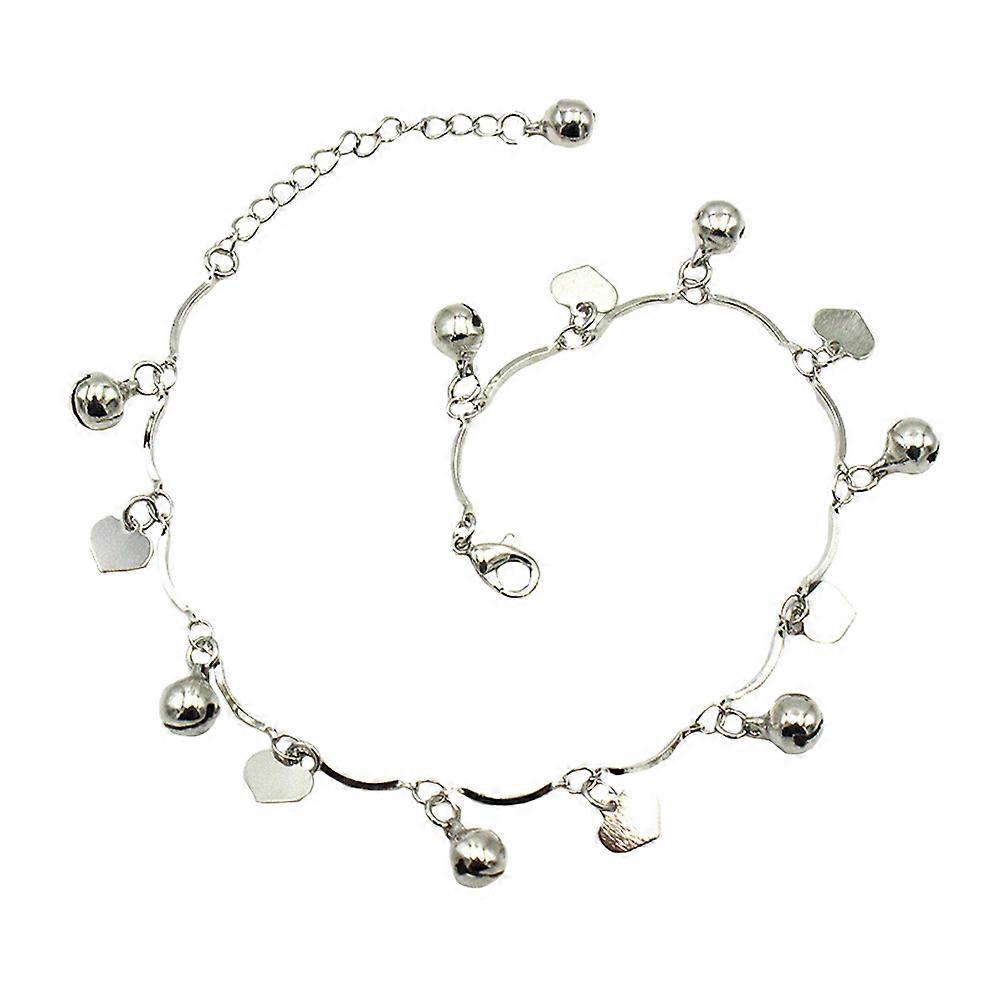 Elegant Silver Ankle Chain Made of Copper for Decoration Adjustable and Durable 1 Pc