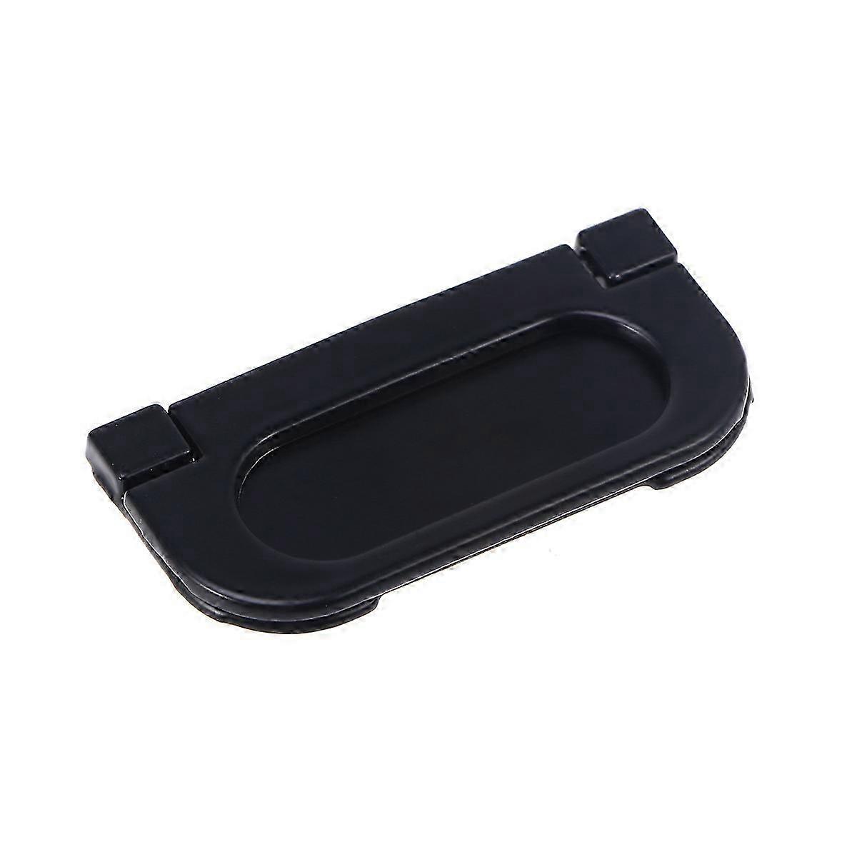 Flat Black Modern Door Knob Solid Two Holes Cabinet Handle Drawer Pulls for Home Kitchen