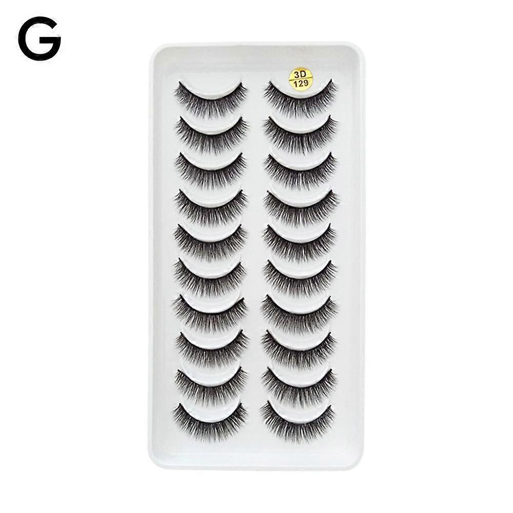 3D129(G) 10 pairs of false eyelashes thick three-dimensional eyelashes stage makeup European and American style