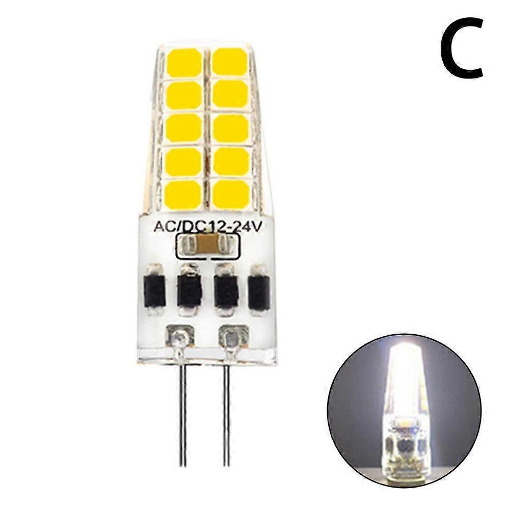 Natural light (C) $ Dimmable AC/DC12V-24V Thick foot small lamp GY6.35-2835-20LED replace halogen lamp Amazon