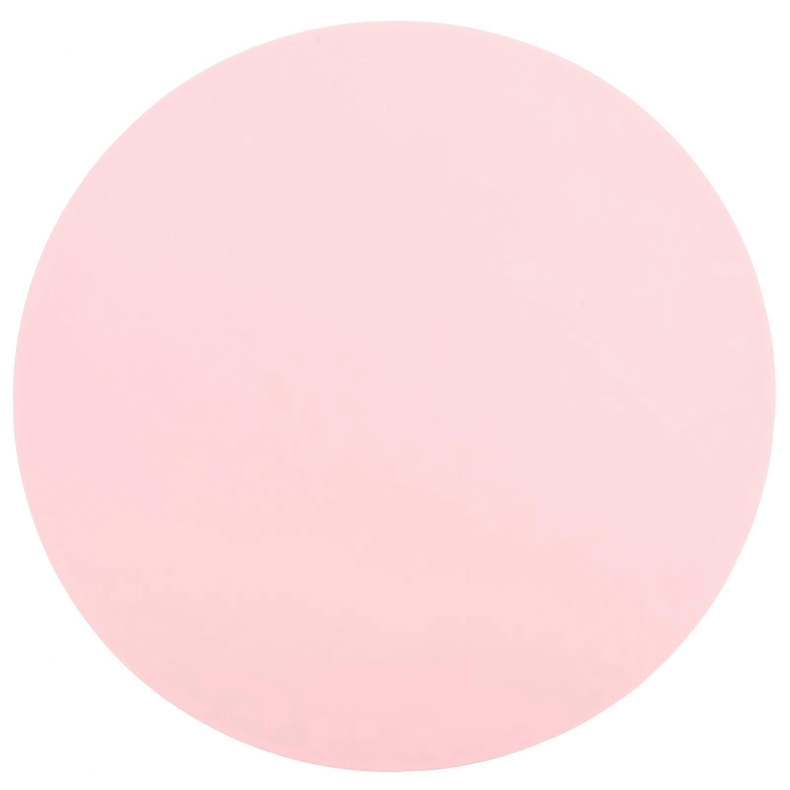 Silicone Pet Placemat Round Leakproof Heat Insulated Bite Resistant for Dogs Cats Pink