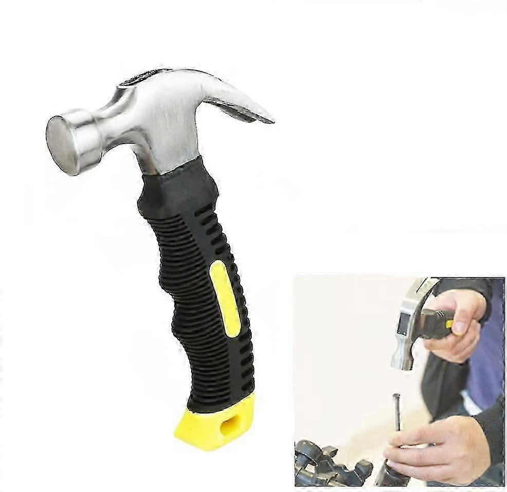 Mini Steel Claw Hammer - Multifunctional Non-Slip Handle for DIY & Carpentry