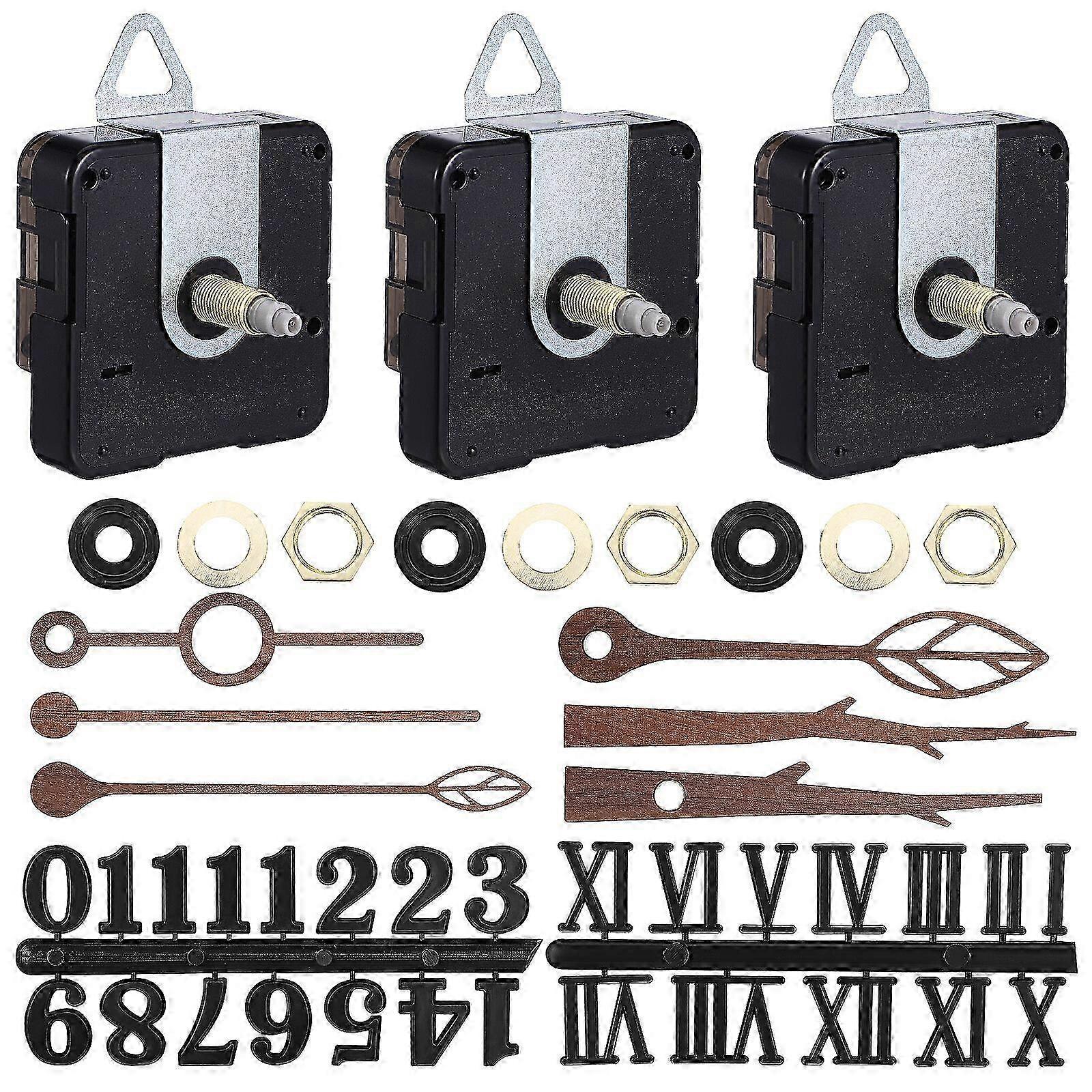 Clock Movement Kit with Hands and Motor - 21.4x13.2x4.2cm Replacement Mechanism