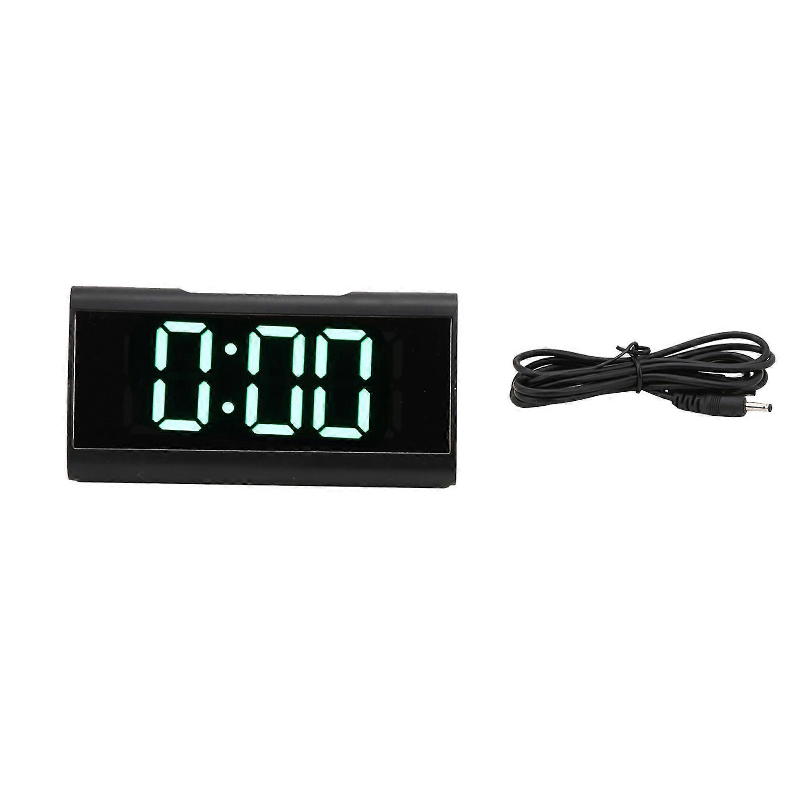 2025 Latest Model  Mirror Clock LED Digital Mute Luminous Black Alarm Clock