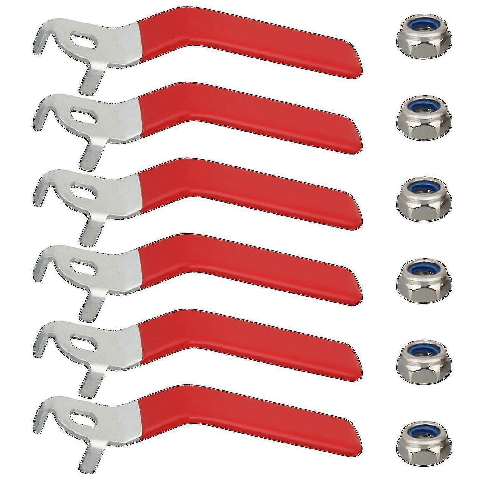 Outdoor Faucet Repair Kit with Lever Handle for Ball Valve - 6-Piece Set with Pre-Drilled Holes