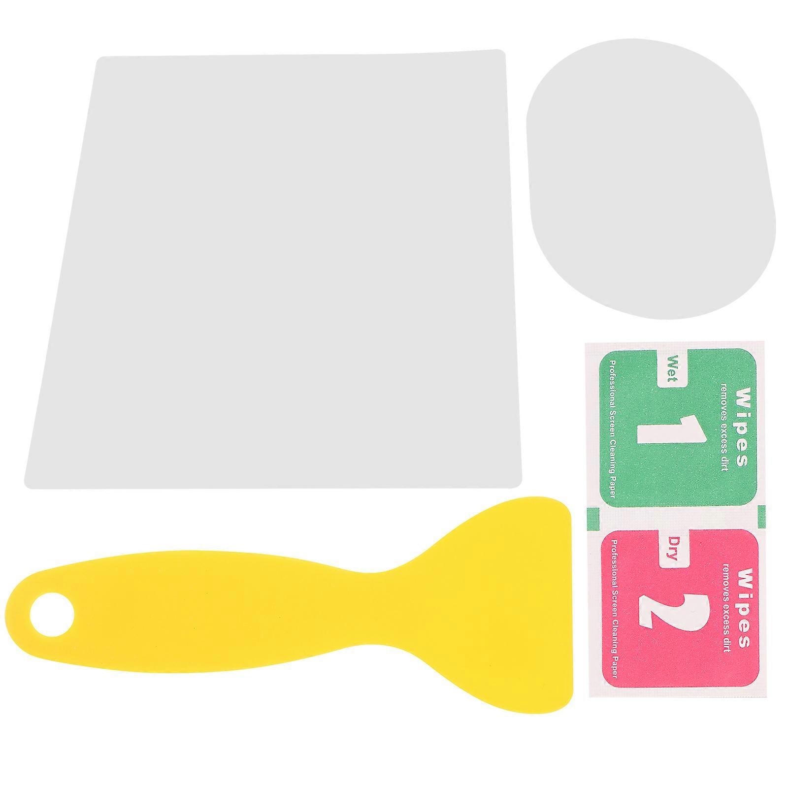 Car Mirror Waterproof Film Auto Rearview Mirror Film Foggy Weather Oval Shape Pet Material Clear Vision 2 Pairs