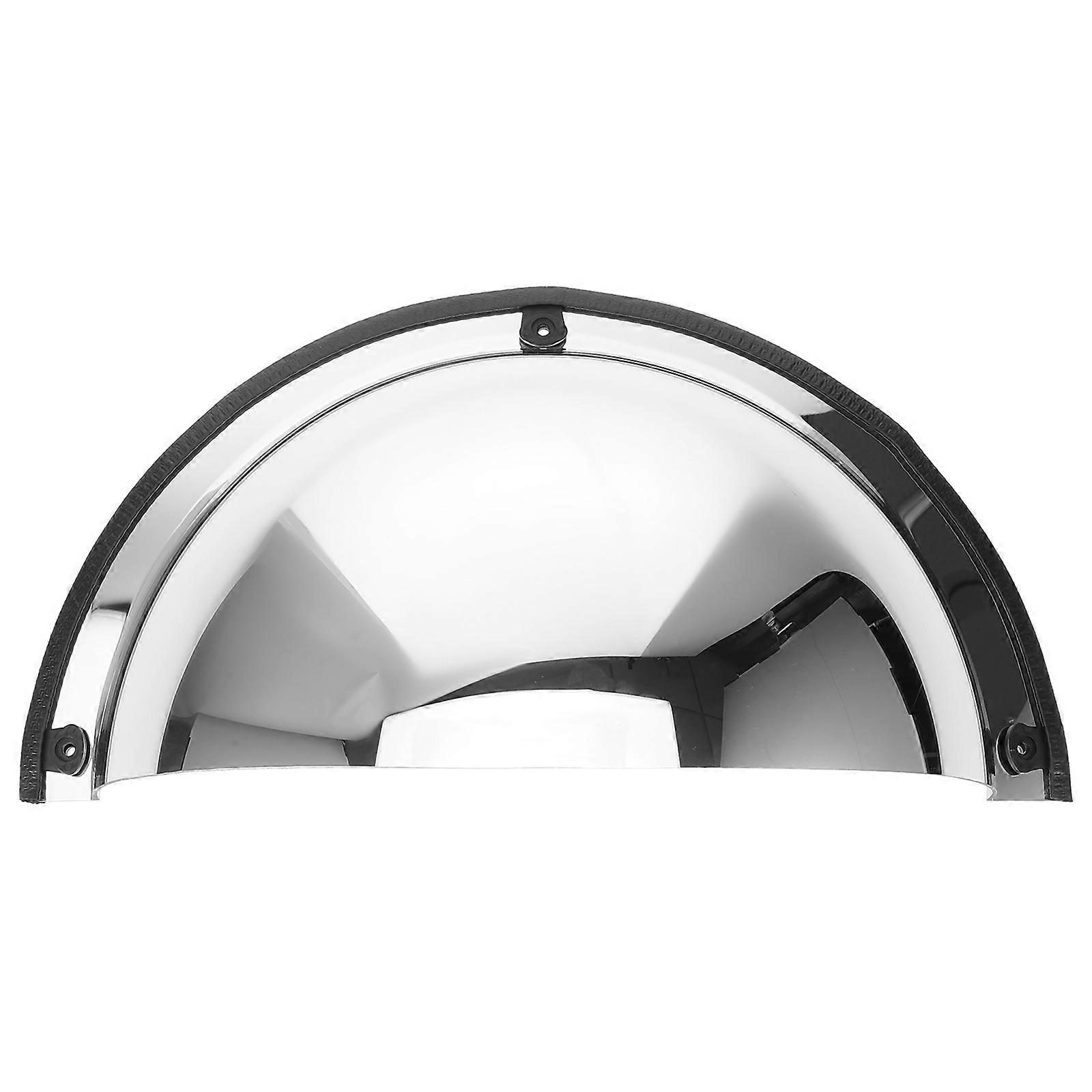 Traffic Intersection Convex Mirror Wide Angle View For Garages Silver 40.50X20.00X15.00CM Anti-theft 1Pcs