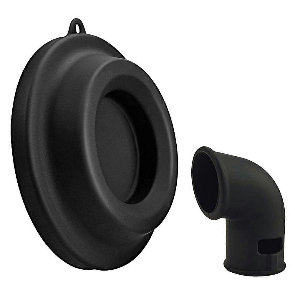 Silicone Anti-Overflow Pot Lid Pressure Cooker Part For Pressure Cooker Lid Hotel Use Black 6x6x11.5cm 1 Set
