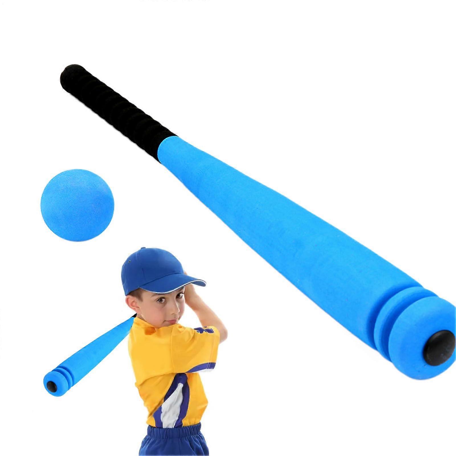 Eva Baseball Bat Complete Set Foam Bat and Ball for Kids Blue