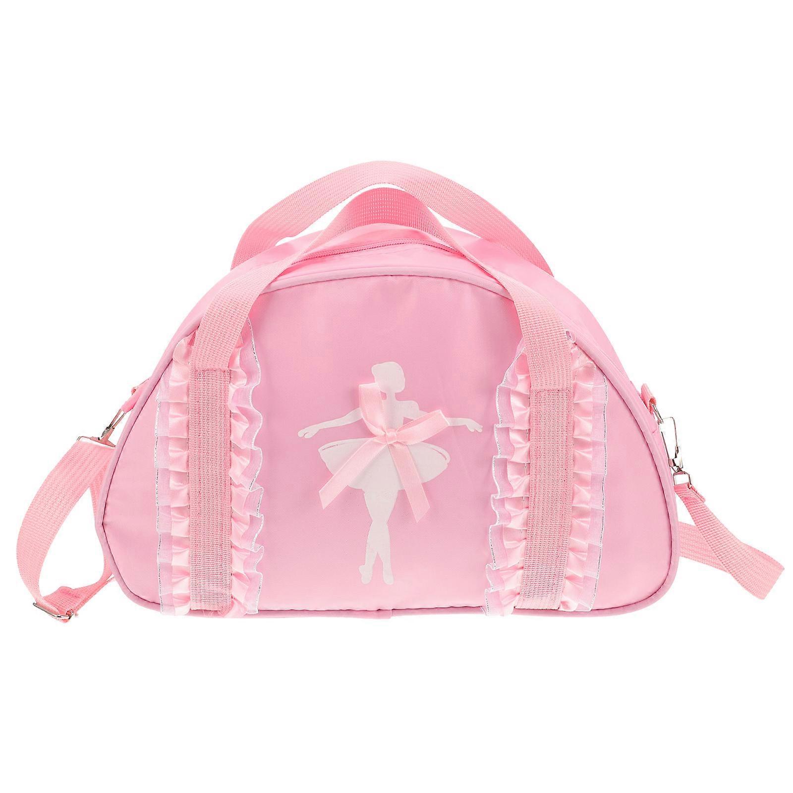 Cute Ballet Dance Shoulder Bag for Gym, Travel & Practice – Stylish Zipper Design with Lovely Pattern for Dancers & Students