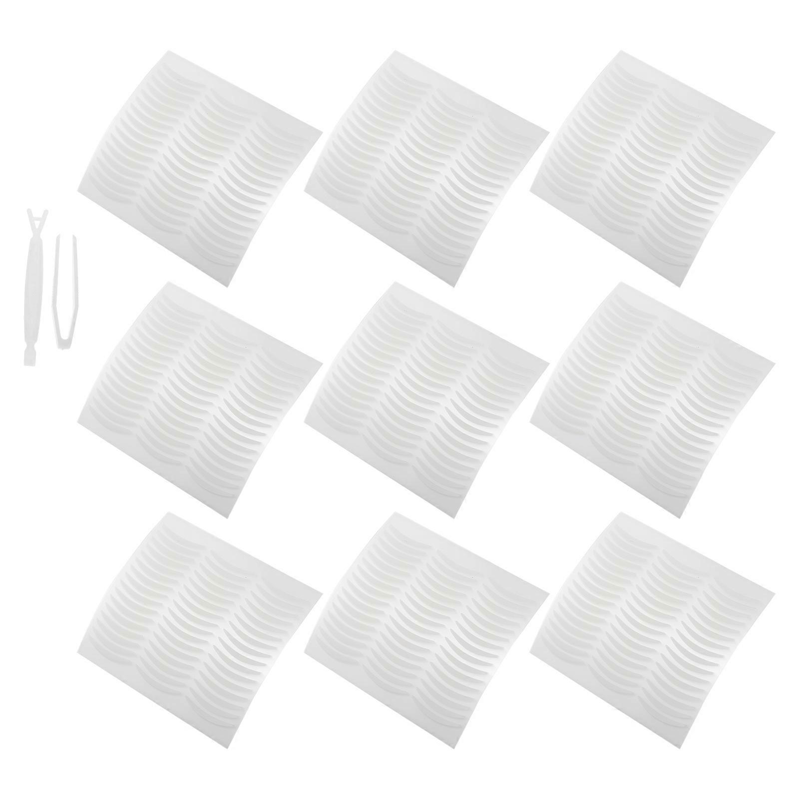 Eye Makeup Tool Eyelid Stickers Women Natural Eye Makeup Effect White 8x7.5cm Creates Double Eyelids 2 Sets