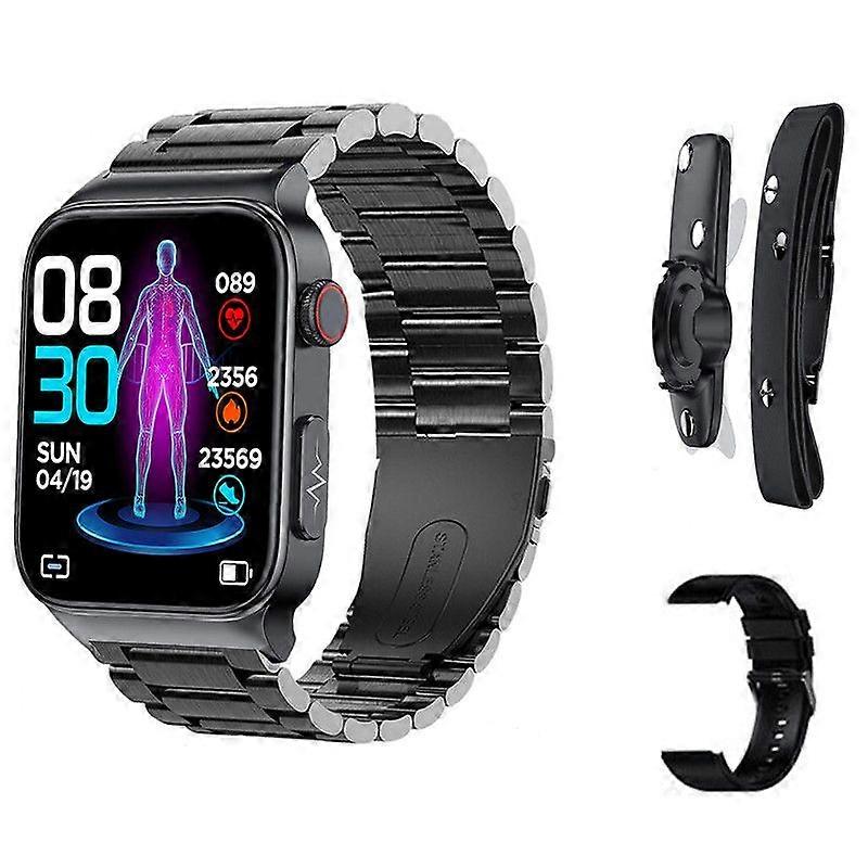 Smart watch, 1.92-inch large screen, multi-sport mode, suitable for Android and iPhone, Black