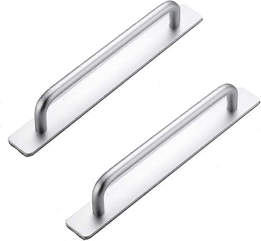 Silver Adhesive Cabinet Pulls For Kitchen Bedroom