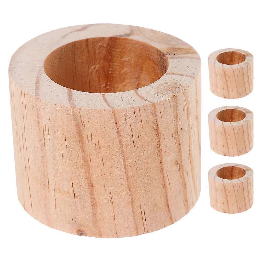 Garden Containers for Flowers Pine Wood Flower Pot Round Shape Storage Box Office Desk