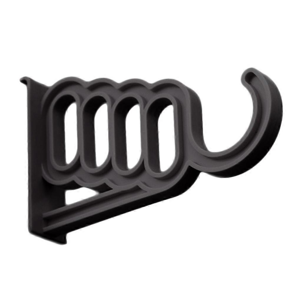 ドアフックハンガープラスチックラック上、ホームオーガナイズメントと片付けブラック1個