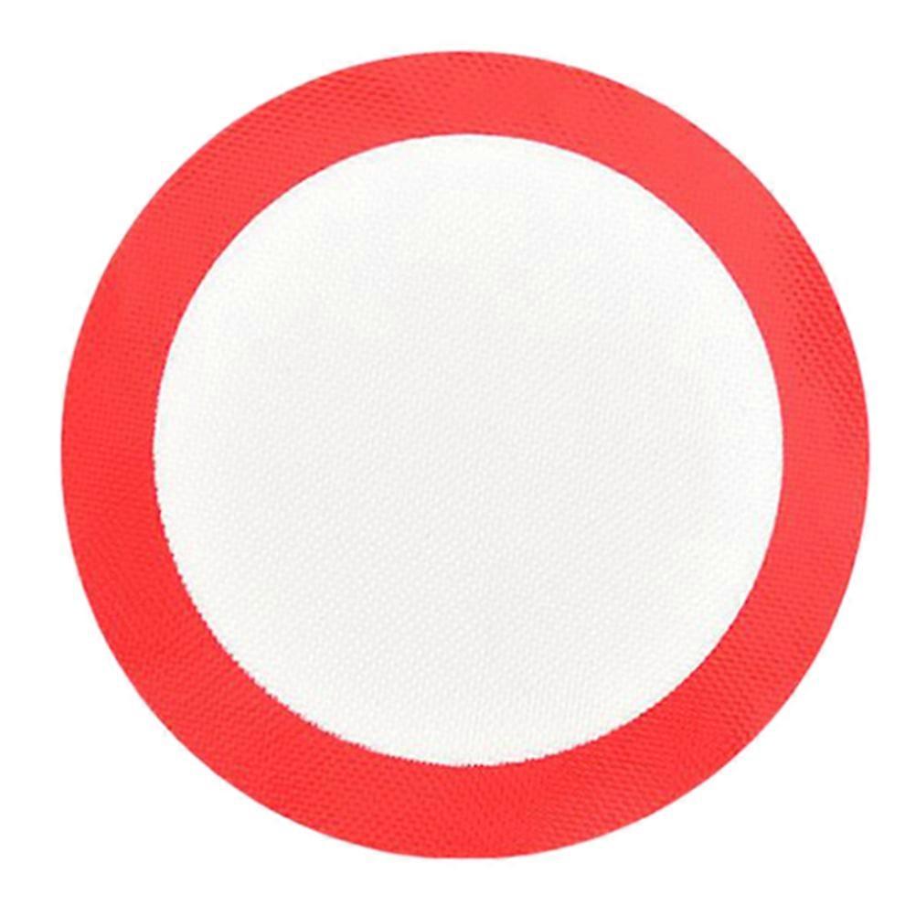 Non-Stick Baking Mat Heat-Resistant Baking Sheet Baking Mat 22.8X22.8CM Red Grease-Proof 1Pcs