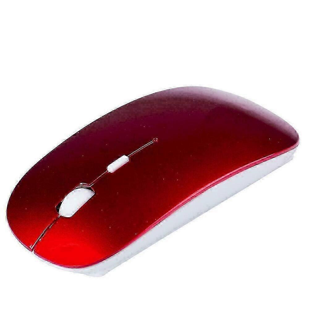 24GHz Wireless Mouse for PC Laptop with USB Receiver - Red